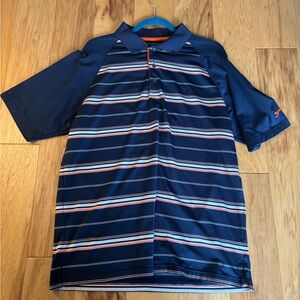 Slazenger Navy Blue Striped Polo Shirt